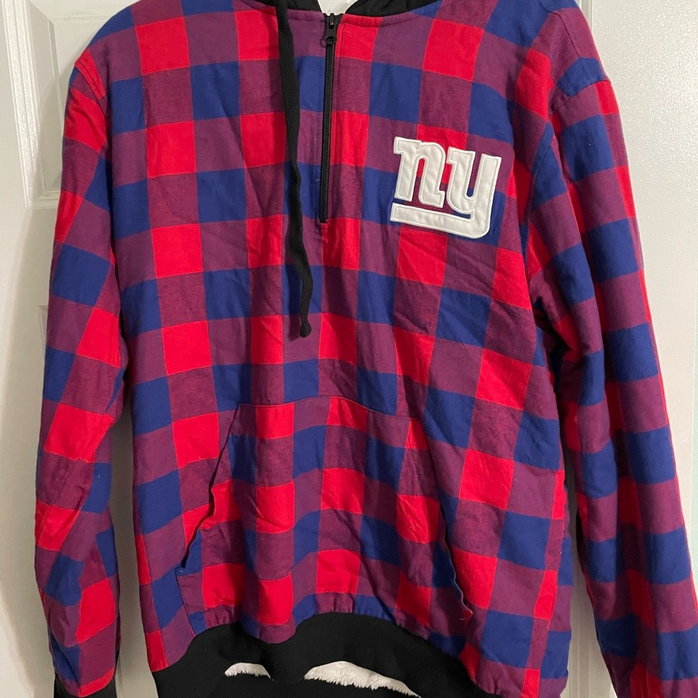 NY Giants quarter zip fleece pullover
